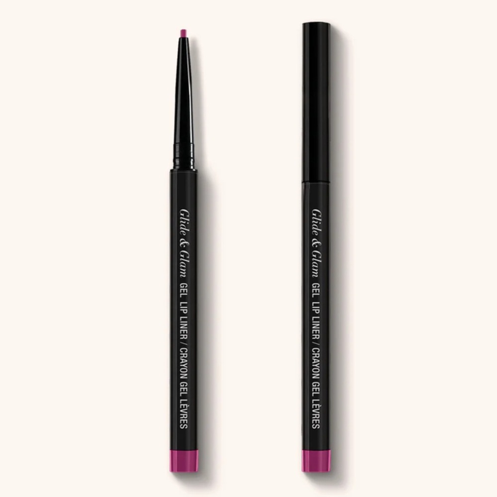 Absolute New York Berry Glide & Glam Gel Lip Liner- red raspberry tone, vegan